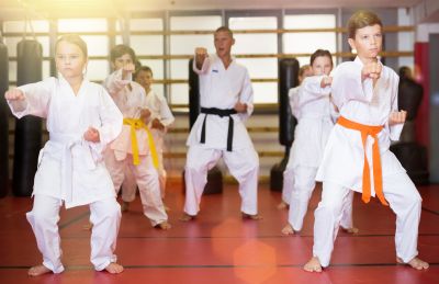 Martial arts grading ceremony