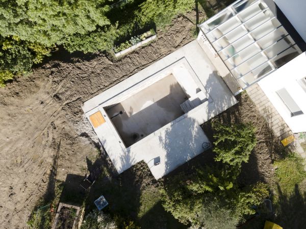 Pool Area Grading in East Lansing