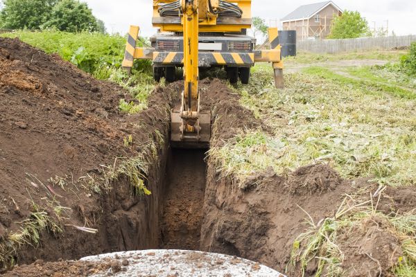 Drainage Trench Installation in East Lansing