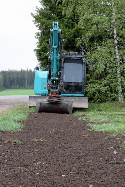 Backhoe Grading in East Lansing