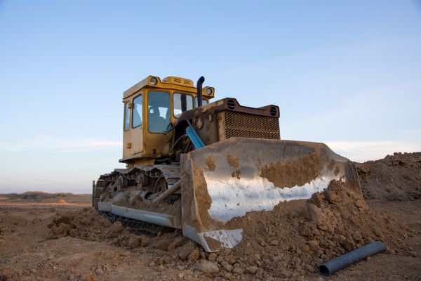 Bulldozer Land Grading in East Lansing