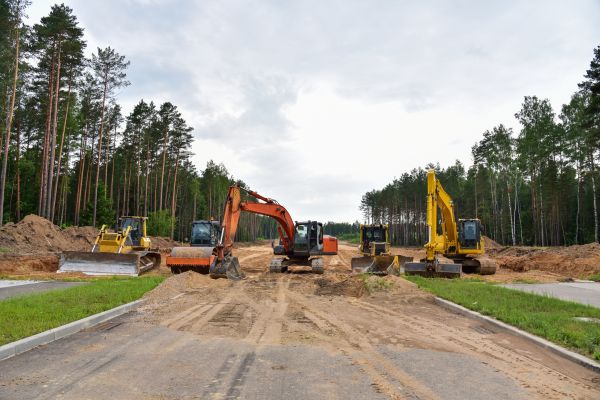 Road Trenching in East Lansing