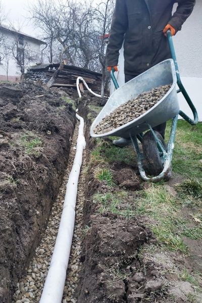 Drain Trenching in East Lansing