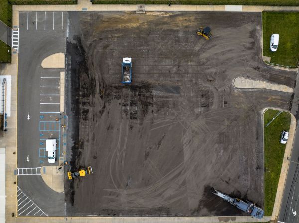 Parking Lot Excavation in East Lansing