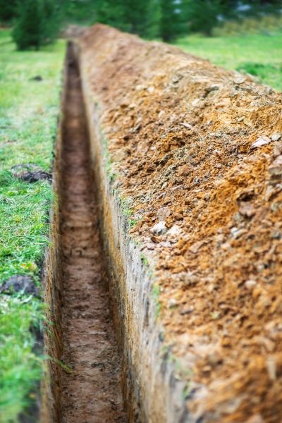 Power Line Trenching in East Lansing