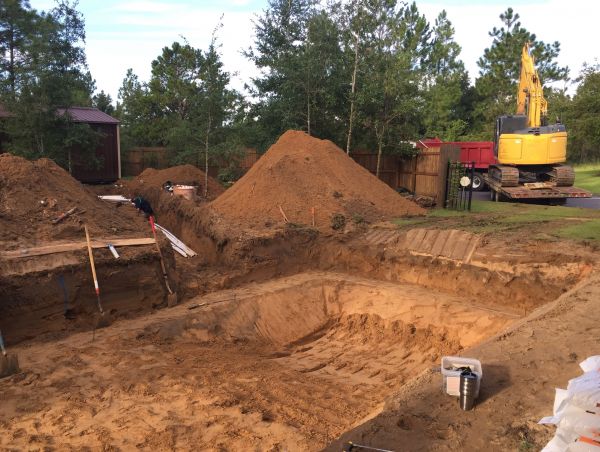 Pool Site Excavation in East Lansing
